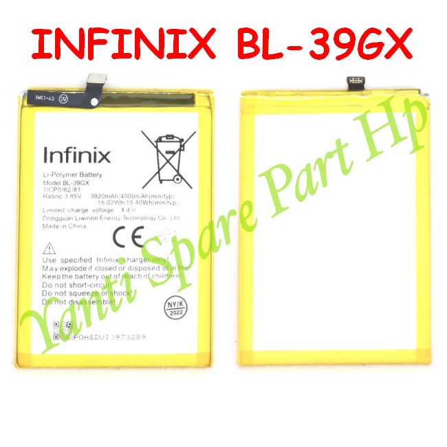 Baterai Infinix Hot S3 Hot 6 Pro X608 X573 BL39GX Original New