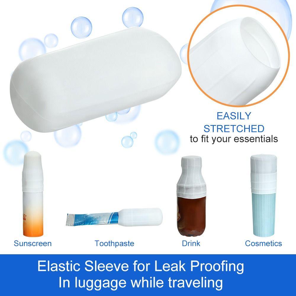 Wonder 8Pcs Lengan Elastis Untuk Anti Bocor Aksesori Putih Reusable Elastic Sleeve Untuk Bocor