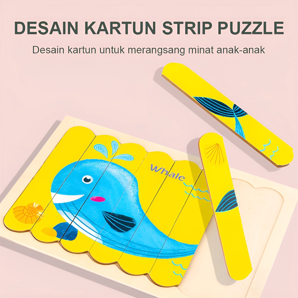 Double Slide Ice | Mainan Puzzle Edukasi Anak Kayu | Mainan Terbaru 2023 | Hadiah Ulang Tahun Anak Perempuan 2-3-4-5-6 Tahun