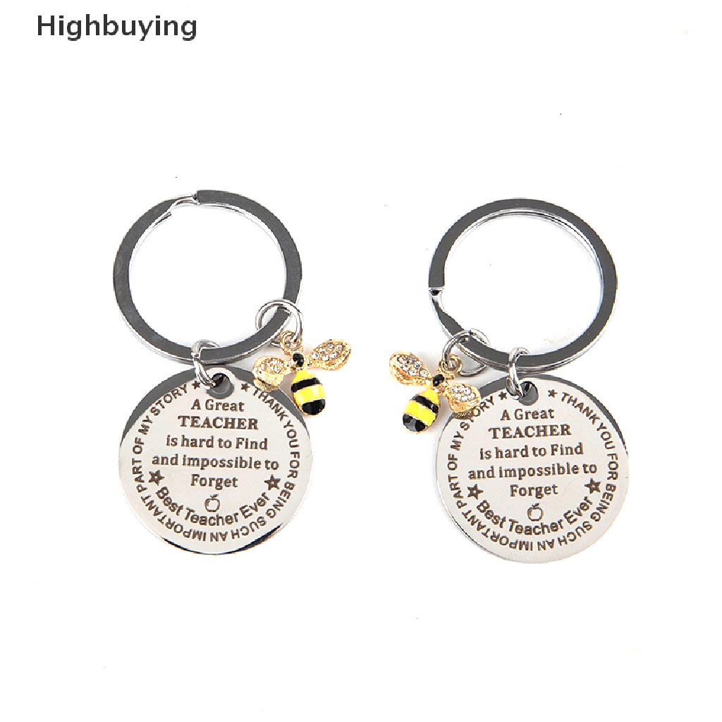 Hbid Gantungan Kunci Hari Guru Bee Key Chain Letter Pendant Keyring Gantungan Kunci Elegan Glory