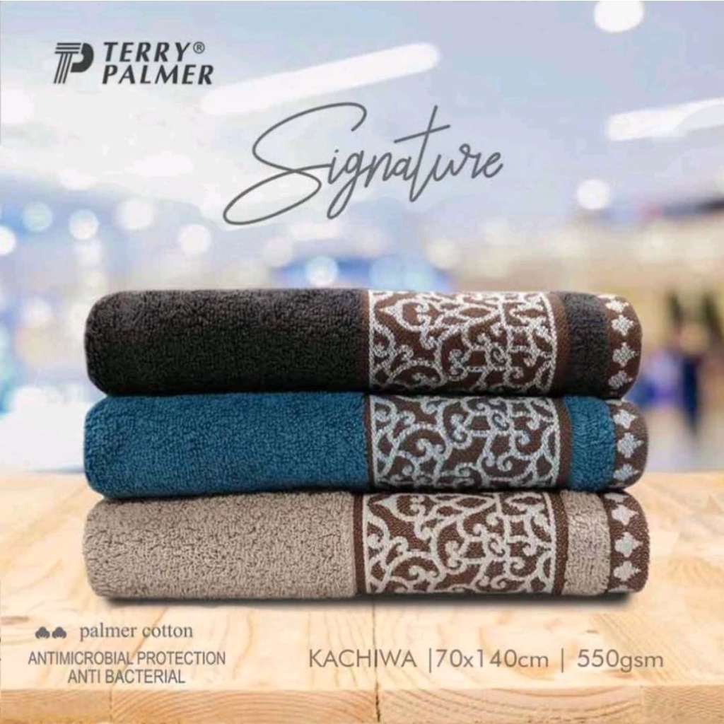 Handuk Terry Palmer SIGNATURE Motif 70x140 Handuk Mandi Tebal Bagus Murah Berkualitas Hotel PREMIUM SIGNATURE