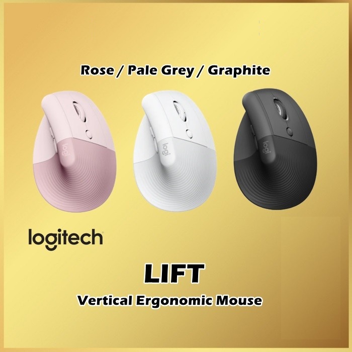 Logitech LIFT Mouse Ergonomic Vertical Wireless Bluetooth Silent