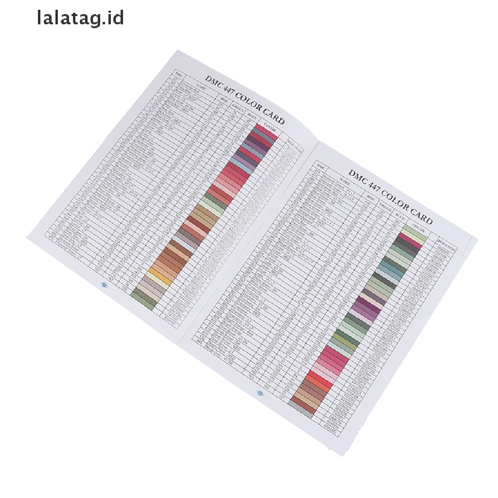 [lalatag] 5d Diamond Paing Tool Diamond Color Card Kartu Identifikasi Warna Berlian Imitasi [ID]