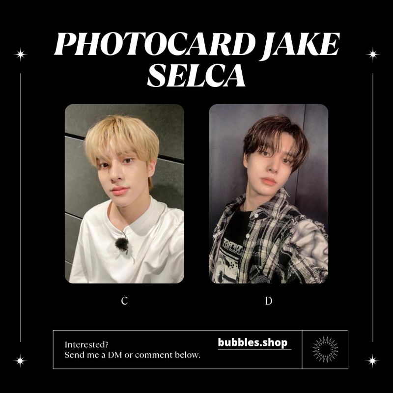 PHOTOCARD UNOFFICIAL JAKE ENHYPEN SELCA