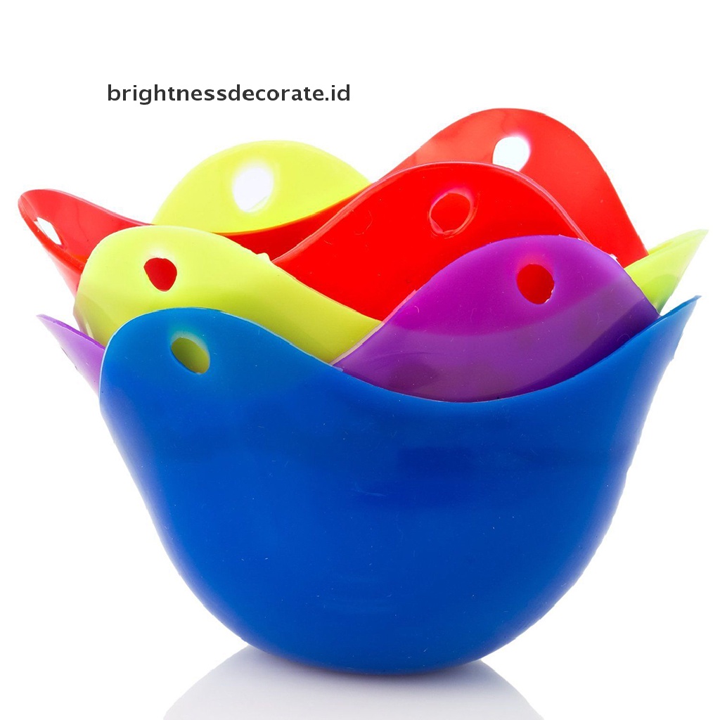 [Birth] 1pc Silikon Egg Poacher Cook Poach Pods Peralatan Masak Dapur Poached Baking Cup [ID]