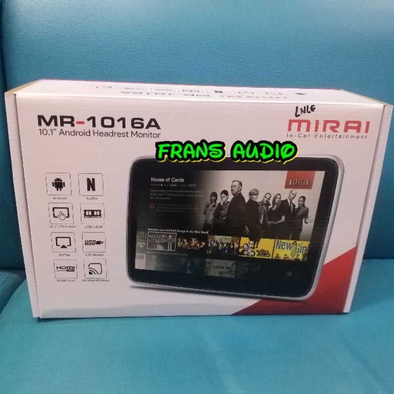 Headrest Clip on Mirai MR 1016A headrest ANDROID  Mirai MR1016A 1016 A