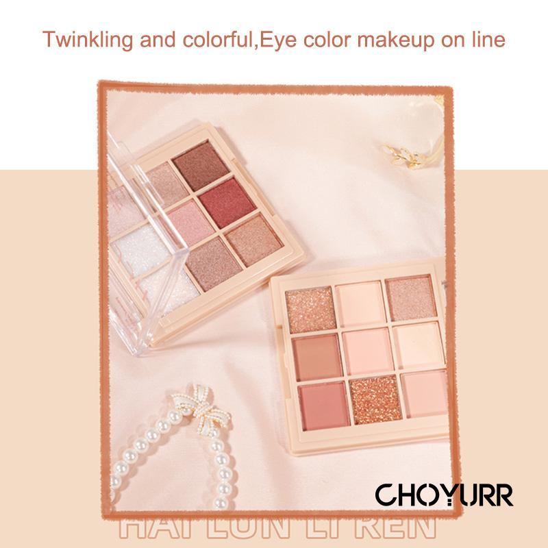 【COD】 Eyeshadow Palette Korean 9 Warna Waterproof Eyeshadow Matte Eyeshadow Palet Eyeshadow Palette Nude Eyeshadow-CH