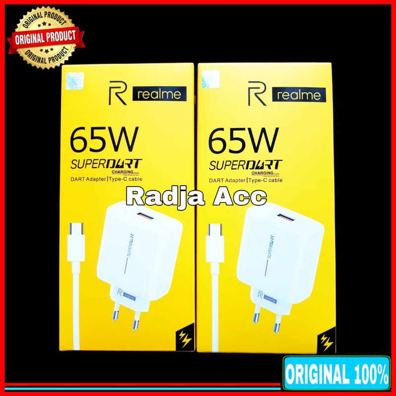 Charger Realme GT Master Edition ORIGINAL 100% Super Dart Type C 65Watt