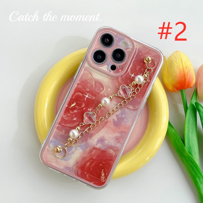 Nice Red Flowers Bracelet Soft Case OPPO A9 A5 A31 A53 A33 2020 A15 A15S A35 2021 F9 Pro F11 A7 A5S A12 A11K A3S Realme C1 A16 A17 A17K A36 A76 A96 A52 A92 A57 2022 A77 A74 A95 Reno 4F 5F 5 6 7 7Z 8 4G 5G Casing