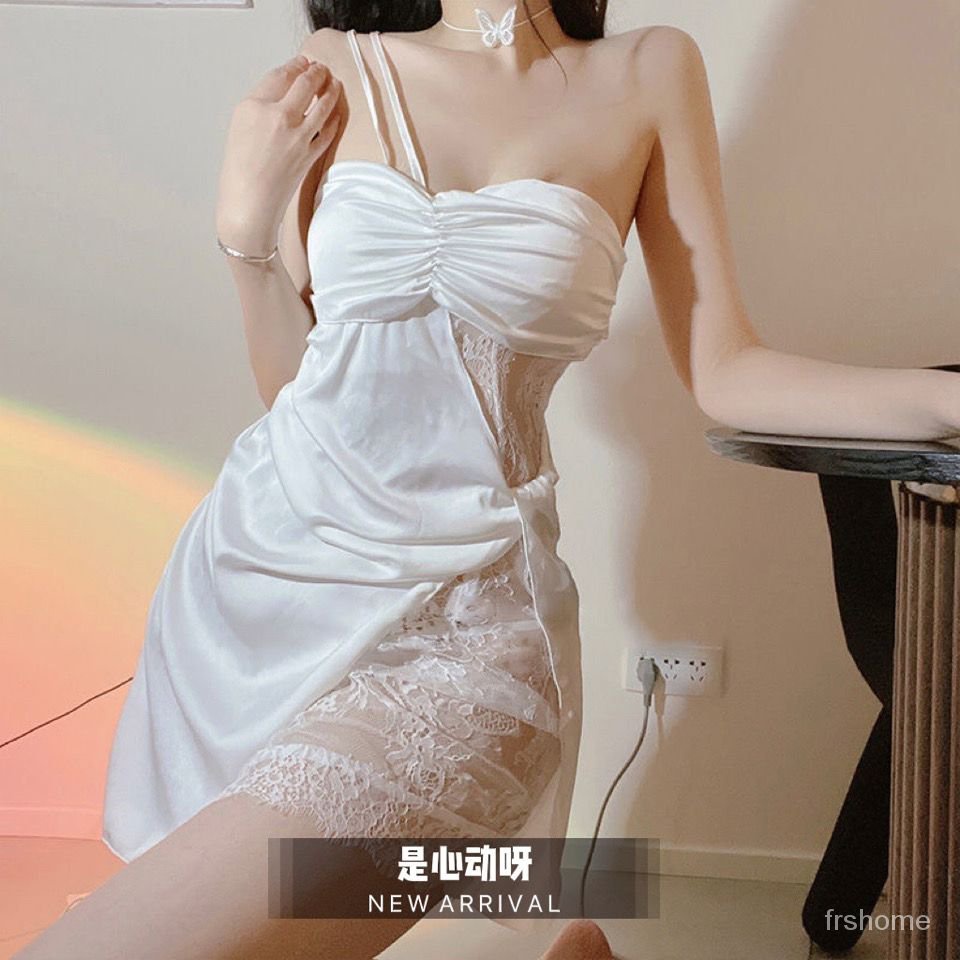 Renda renda renda renda renda renda kecantikan kembali gaya gaun tidur piyama untuk wanita