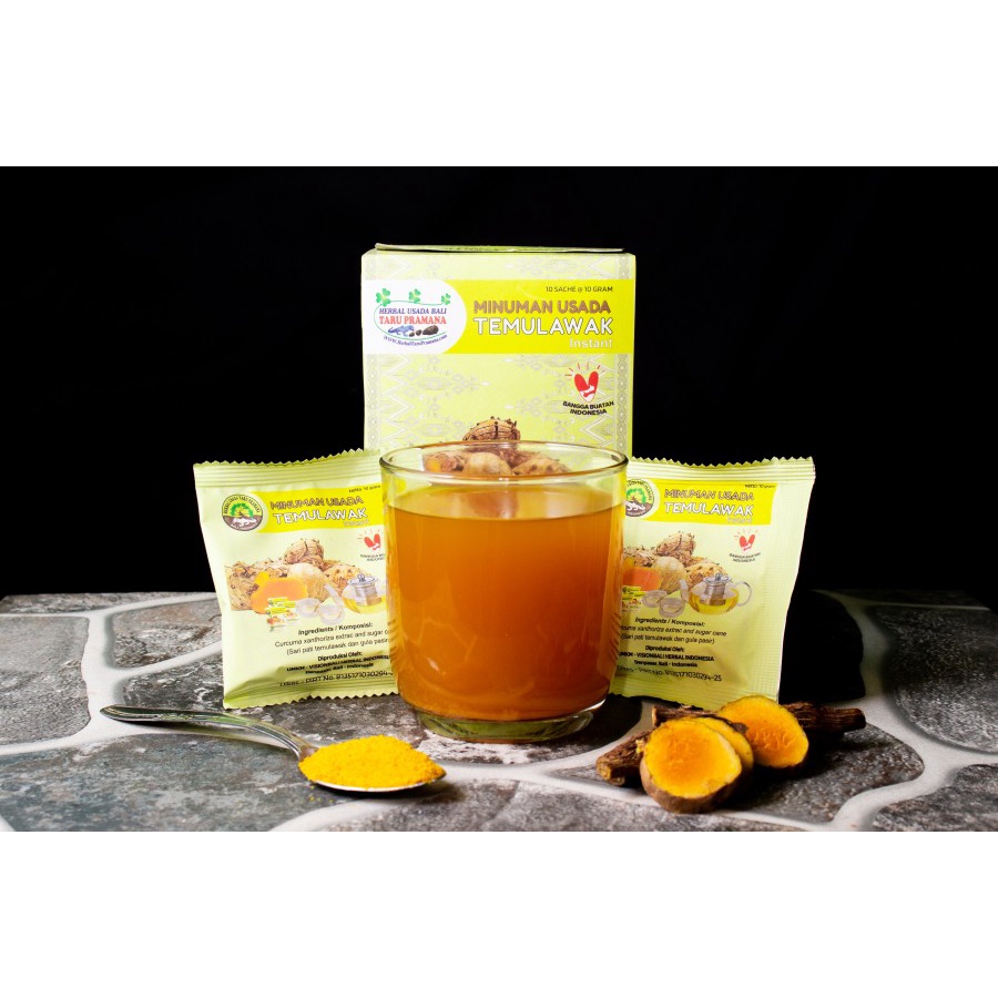 

Minuman Sehat Temulawak serbuk instan Herbal Usada Taru Pramana