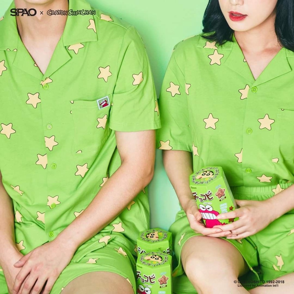 SPAO x CRAYON SINCHAN CHOCOBI kaos unisex