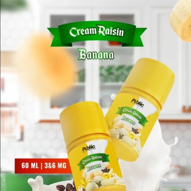 ORIGINAL 100% LIQUID CREAM RAISIN V4 BANANA 60ML