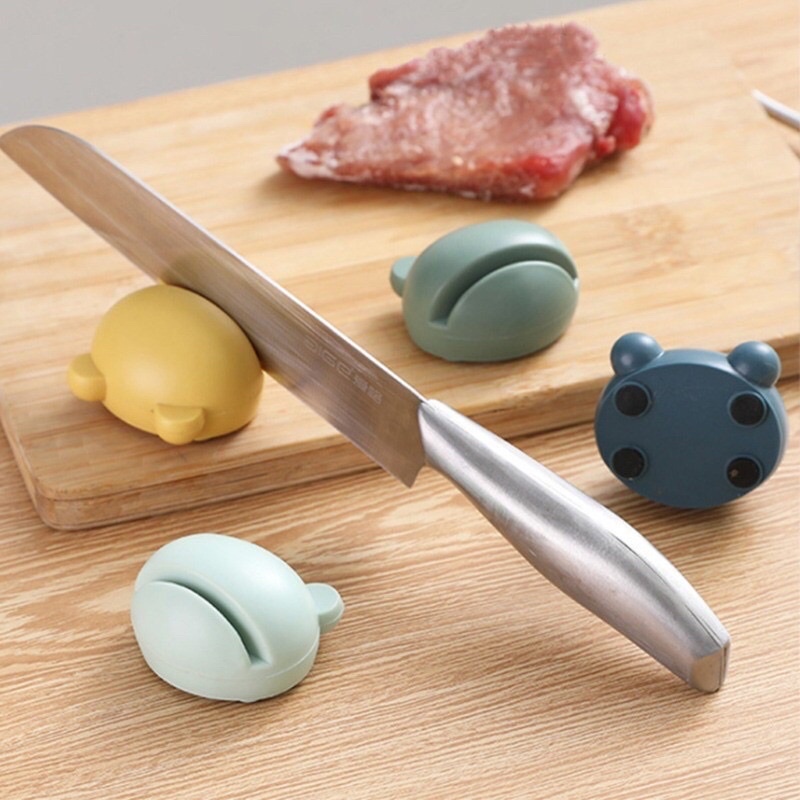 Asah Pisau Model Katak / Pengasah Gunting Dapur / Asahan Unik