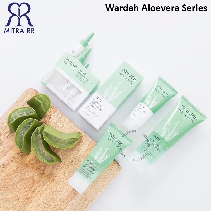 Wardah Nature Daily Aloe vera Series | Wardah Hydramild Gel & Face Wash | Moisturizing Cream Aloever