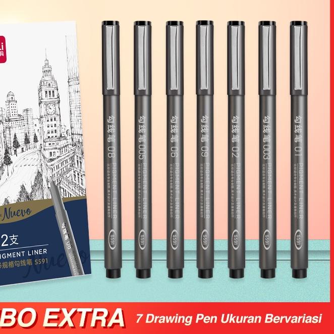 

TERBAIK DELI COMBO Drawing Pen/Pulpen spidol gambar/Pigmen liner ukuran bervariasi GH2~