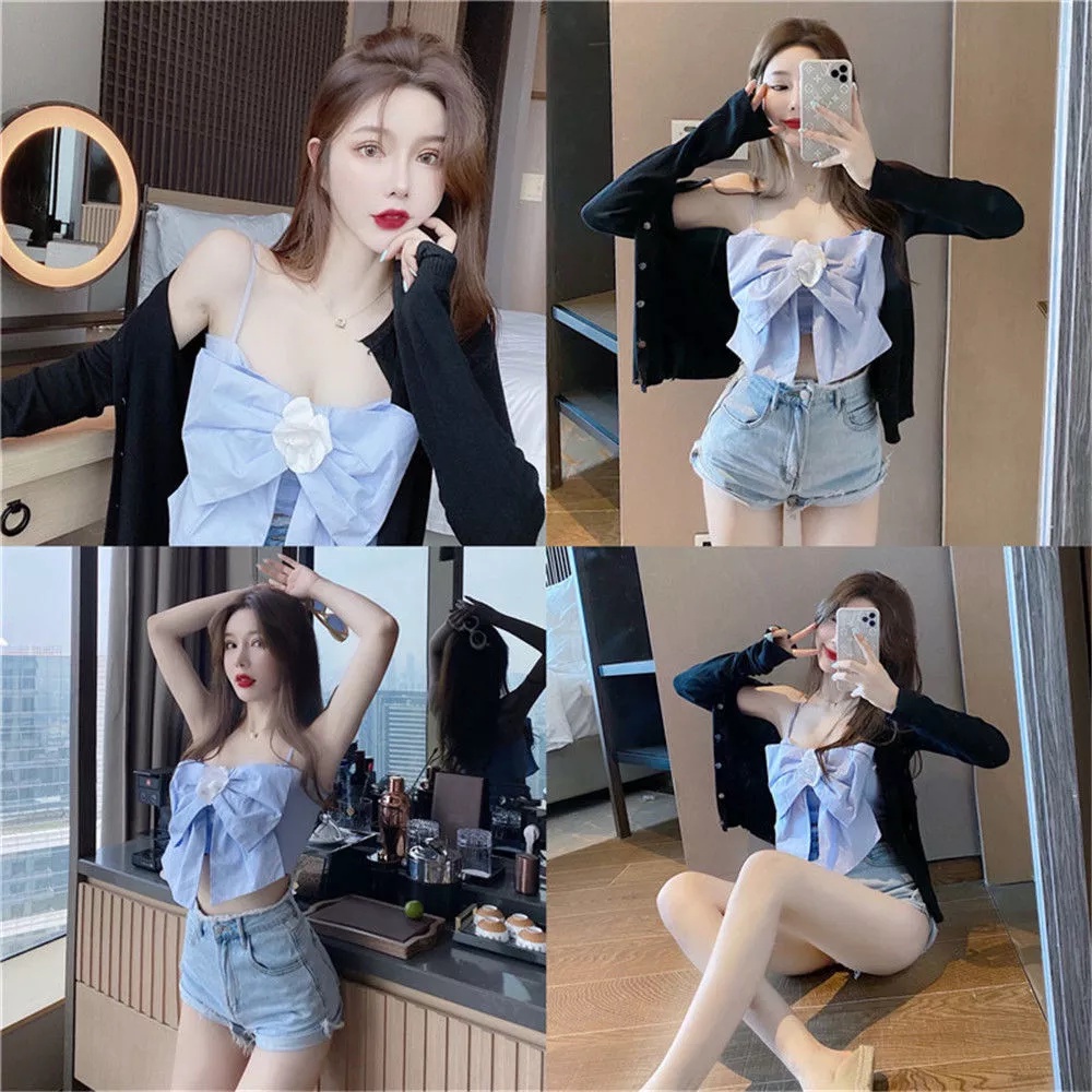 Korean Women Crop Top 1615 (S-XL)