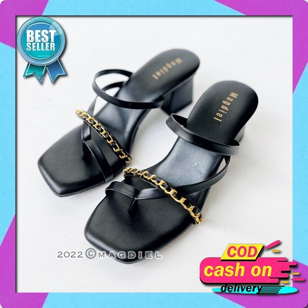 Heels Hak 4 Cm Kaca Kondangan Premium Korea Terbaru 2022 3Cm I5H5 Wanita Hak Tahu Slop Import Murah 