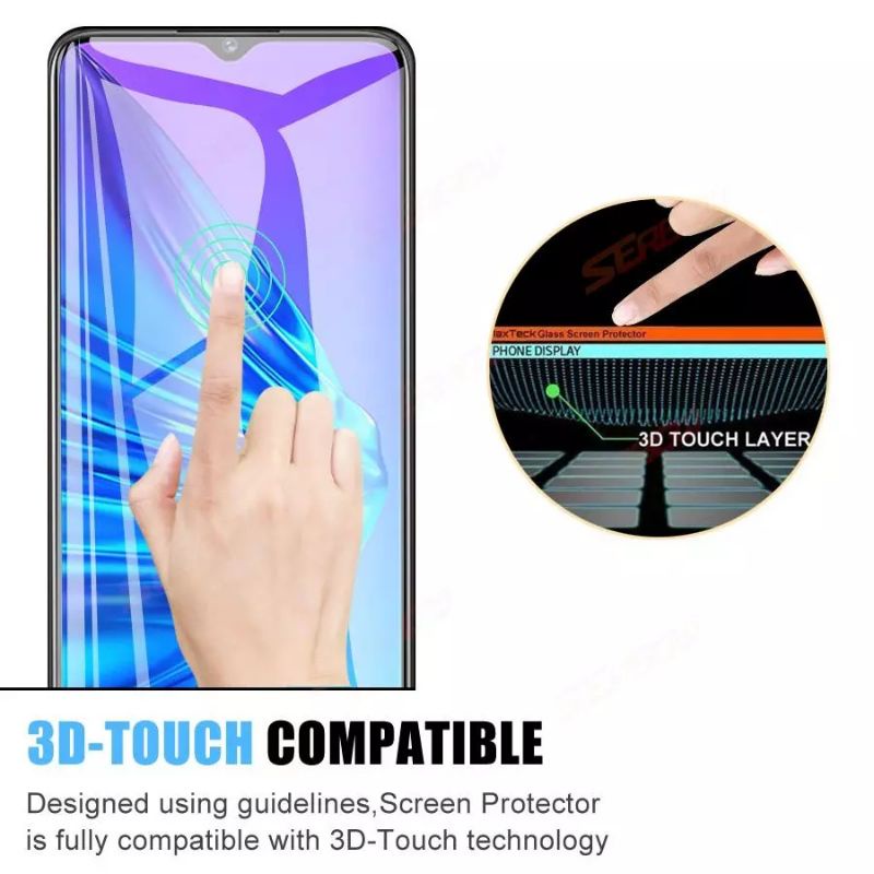 TEMPERED GLASS VIVO Y02 Y02S ANTI GORES FULL SCREEN PROTECTOR 9H