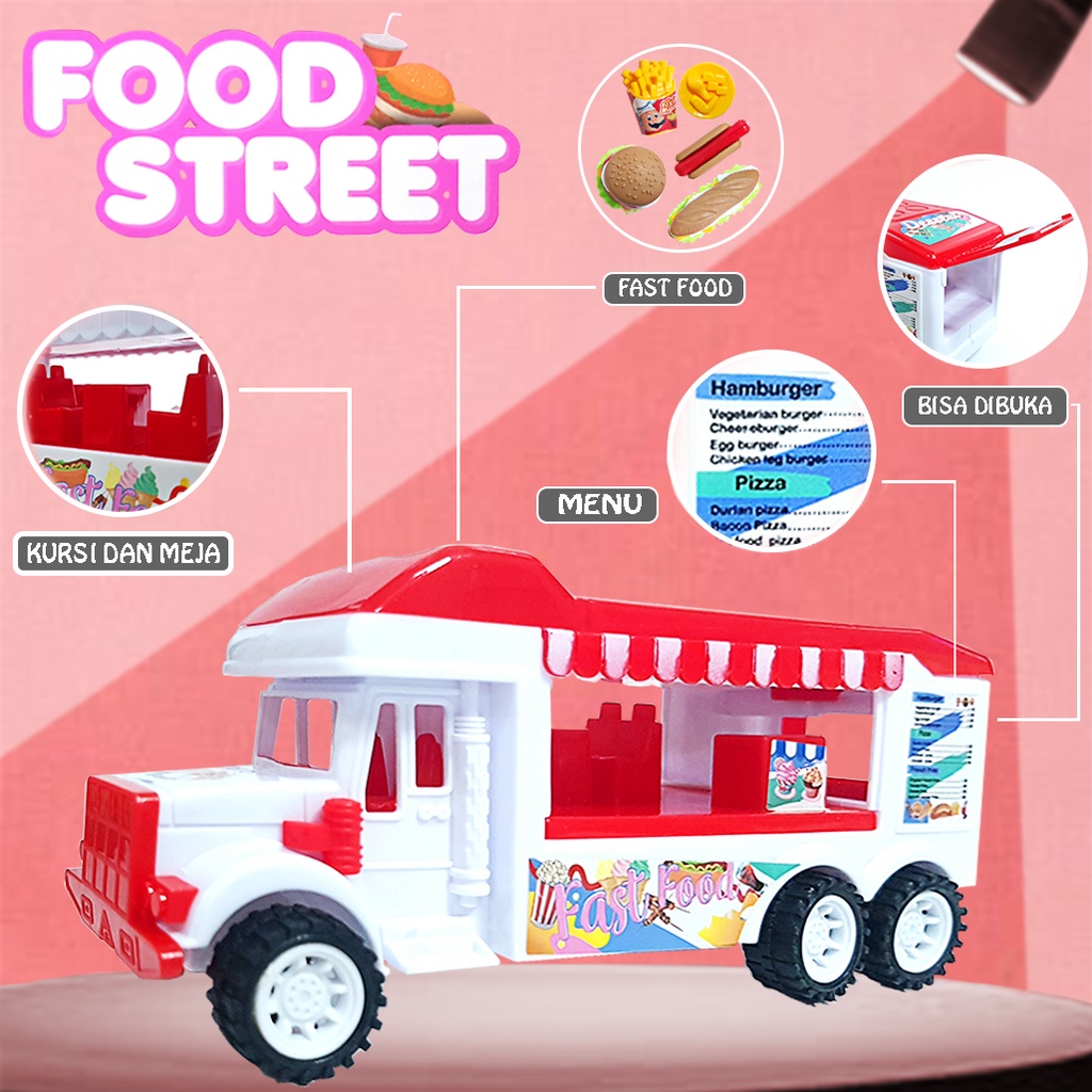 Mainan Mobil-Mobilan Makanan / Food Street Toys LI8 JSP