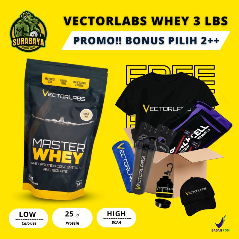 Vectorlabs Master Whey Protein 3 Lbs Susu Whey Protein Isolate Concentrate 3lbs Nutrisi Otot Vector Labs Masterwhey