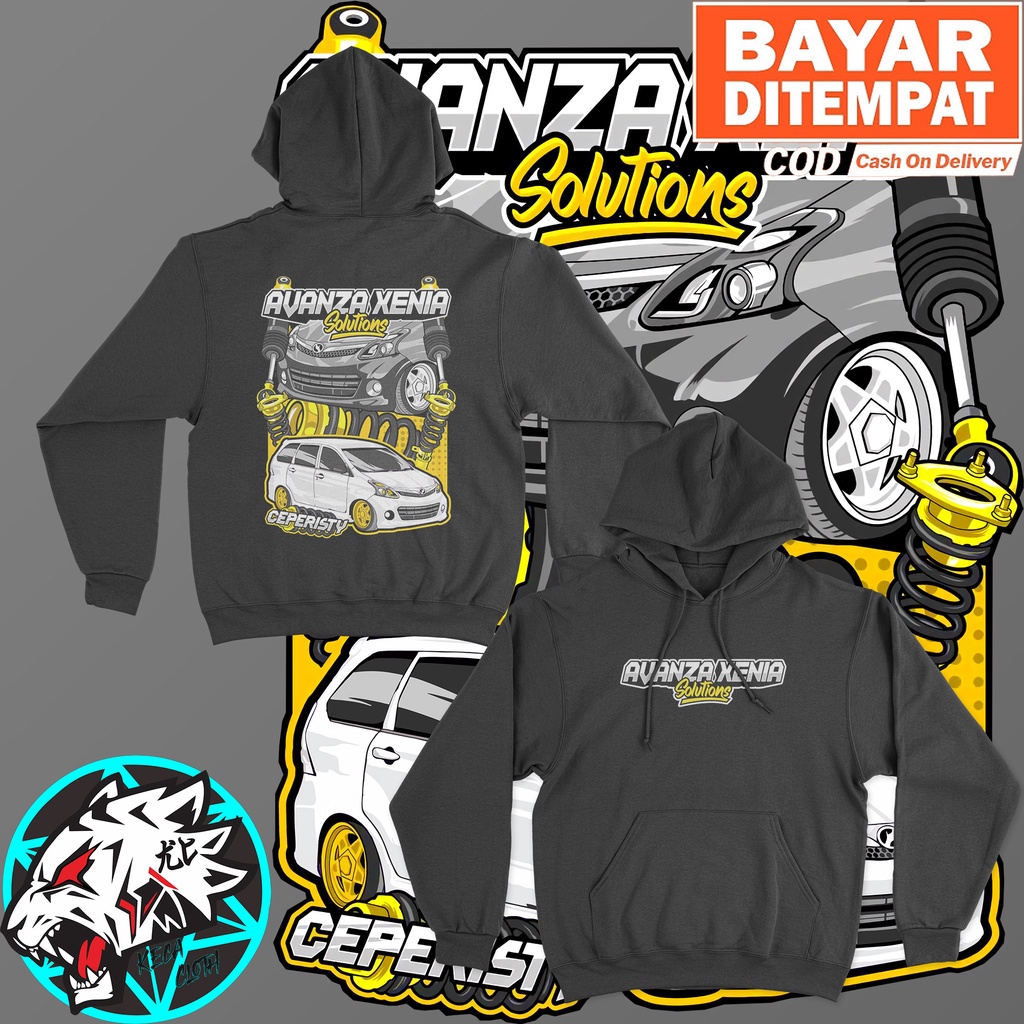 JAKET HOODIE AVANZA XENIA SOLUTION BIG SIZE JUMBO HOODIE MOBIL PRIA WANITA