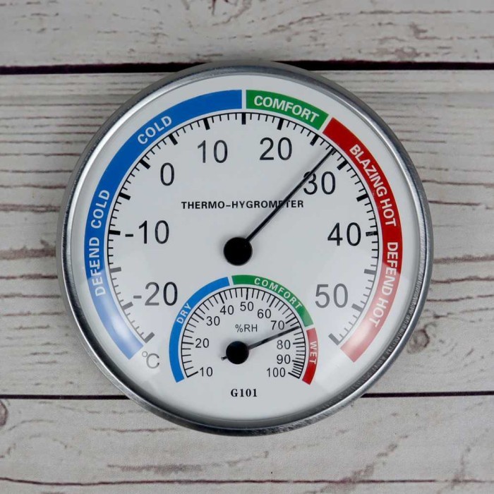 Anymetre Analog Thermometer Hygrometer Temperature Humidity - G101 - Putih