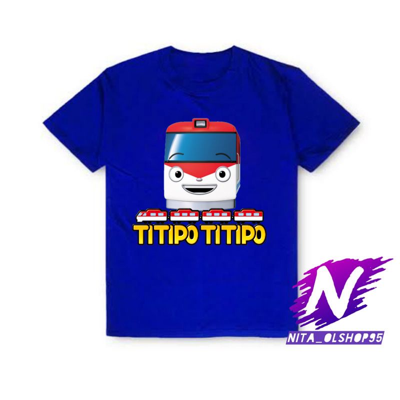 kaos titipo titipo baju anak titipo titipo kartun anak kereta