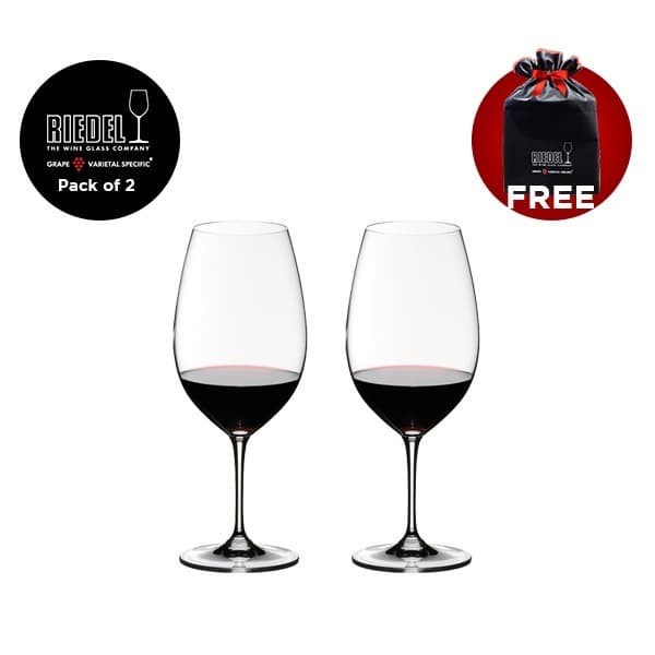 GELAS WINE RIEDEL VINUM SHIRAZ / SYRAH PACK OF 2 PCS