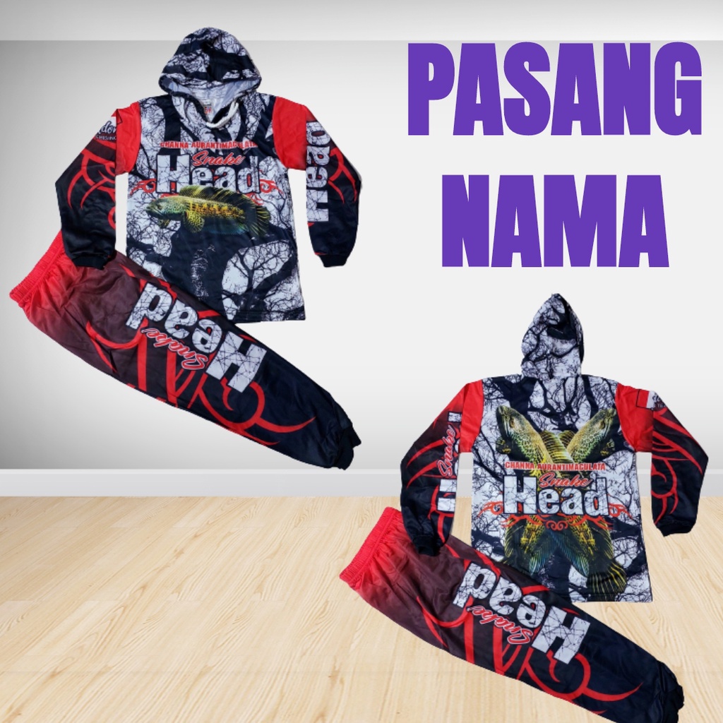 setelan baju kaos ikan cupang bahan jersey size 4-20