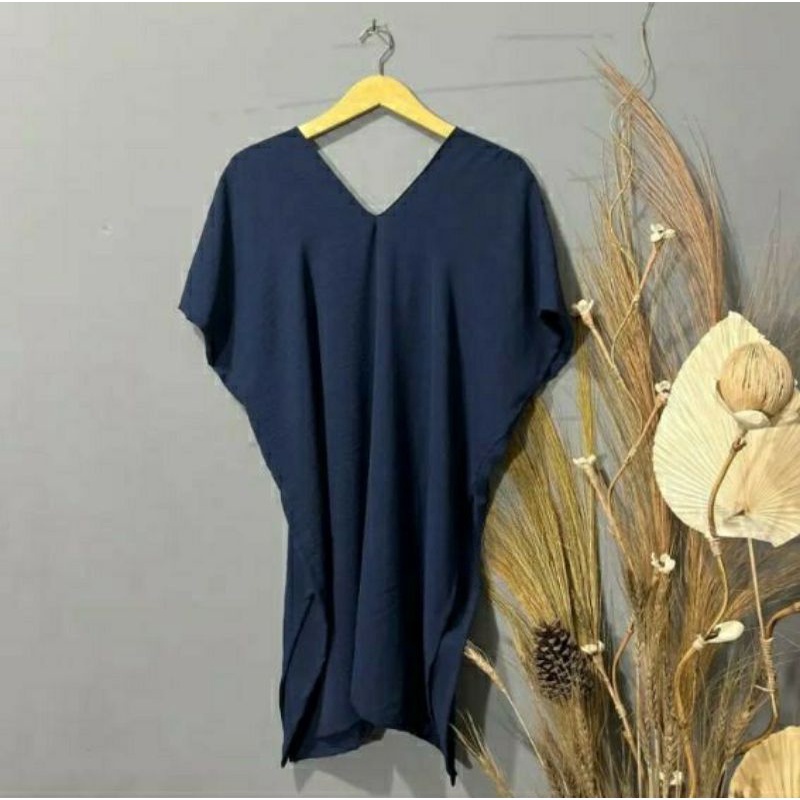 1 KG Muat 3 PCS / COMBO HEMAT  Nagita Long Square CRINKLE + Legging SPANDEX PREMIUM-NAVY+ LEGGING
