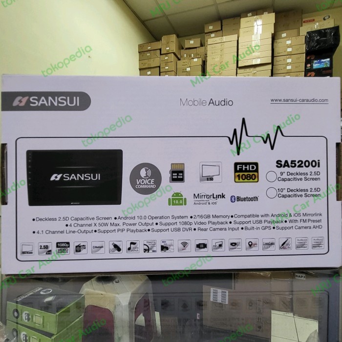 Headunit Head Unit Android Sansui Sa5200I 9 Inch / 10 Inch Ram 2/16