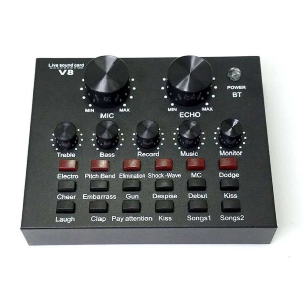 

Jual Taffware Live MIXER V8 HiFi ASMR Audio USB External Soundcard Mic - ZLIVE V8 Limited