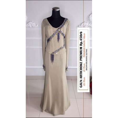(GRATIS ONGKIR) GAUN ARTICHOKE PREMIUM 1/GAUN PESTA PRELOVED/GAUN PESTA BEKAS/GAUN EVENING/GAUN MOM 