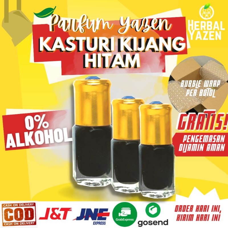 Parfum Aroma KASTURI KIJANG HITAM Original Non Alkohol 3ml 6ml 12ml Parfum Original Bibit Parfum Mur