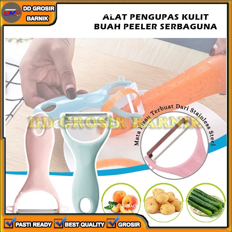 [DGB] PISAU PENGUPAS BUAH SAYUR PEELER APEL WORTEL KENTANG WARNA