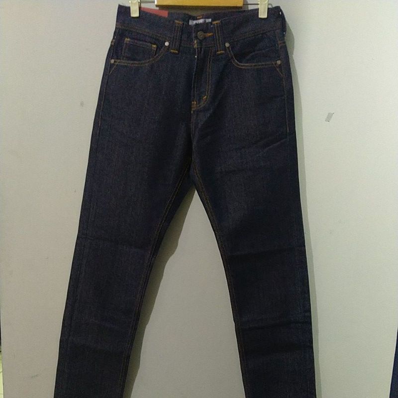 CSL480A OB CELANA PANJANG SLIM FIT WARNA BIRU DONGKER LOIS ORIGINAL