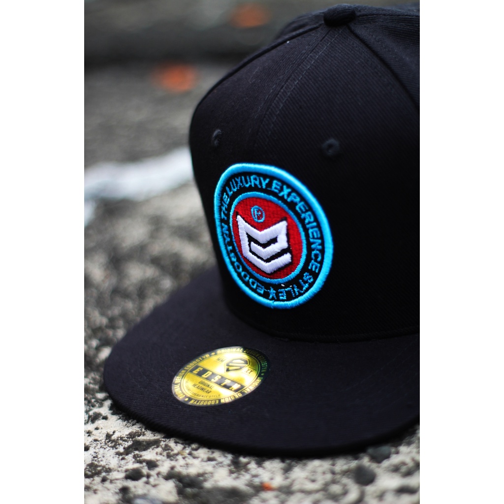 Topi Snapback Original Premium Distro EDSTN Unisex Outdor COD/Topi Pria/Topi Bulat Biru Hitam