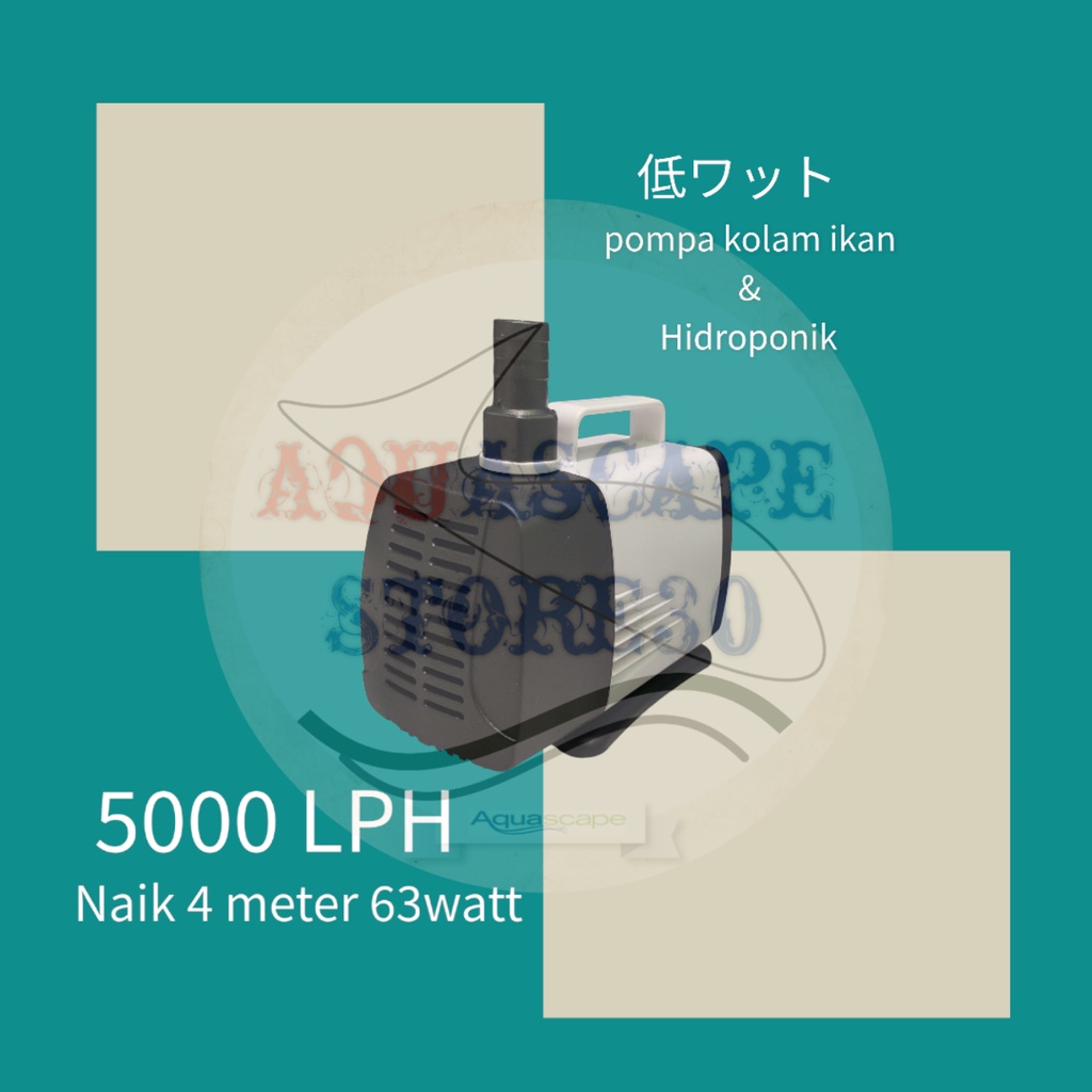 Power head pompa air celup kolam koi dan aquarium 5000L/H  naik 4 meter