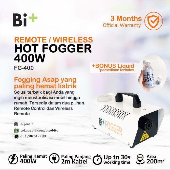 Promo Bi+ FOGGER Alat Fogging Desinfektan Rumah Mobil