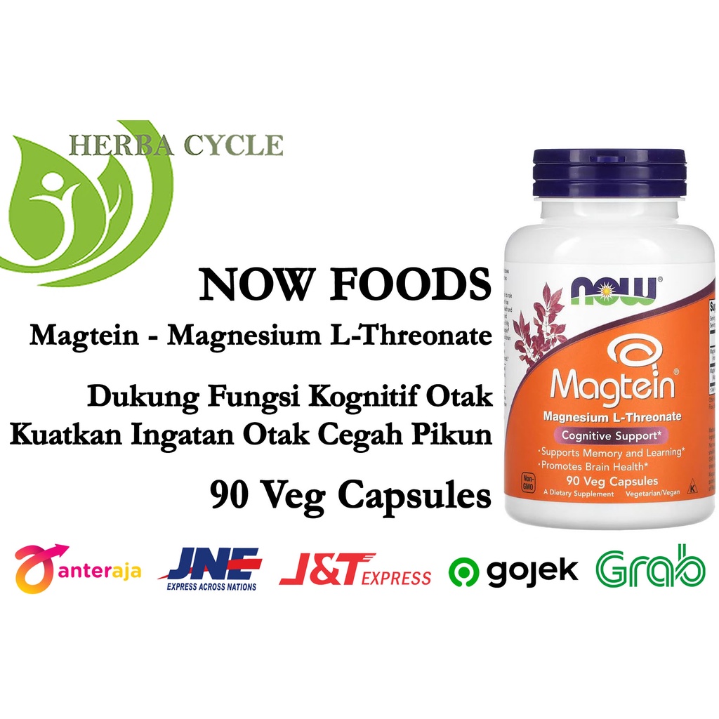 Now Food Magtein Magnesium L Threonate 90 Veg Cognitive Support USA Now Magtein