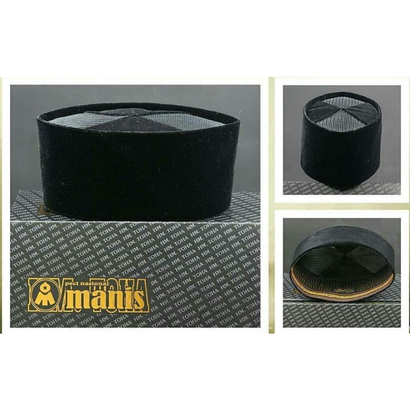 peci hitam merk manis peci songkok