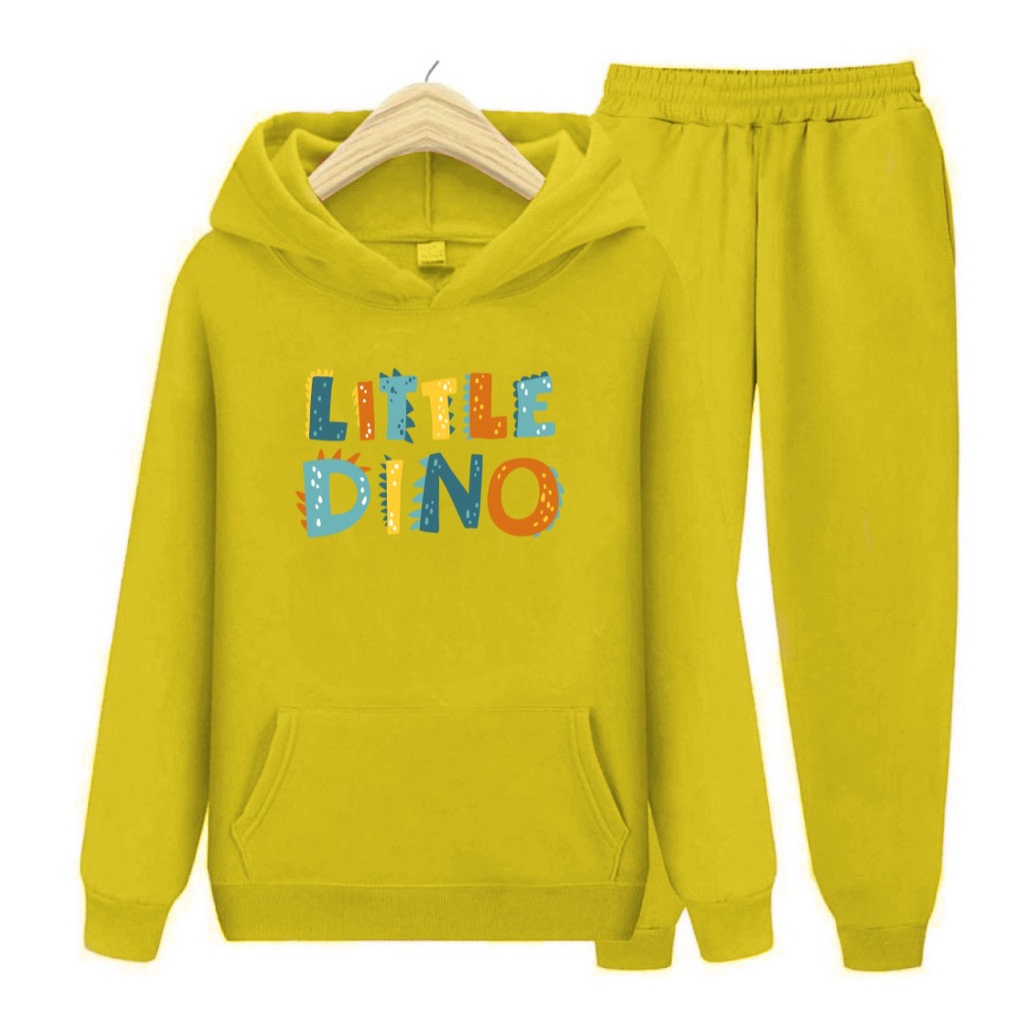 Setelan Anak Little Dino / Baju Topi dan Celana Anak