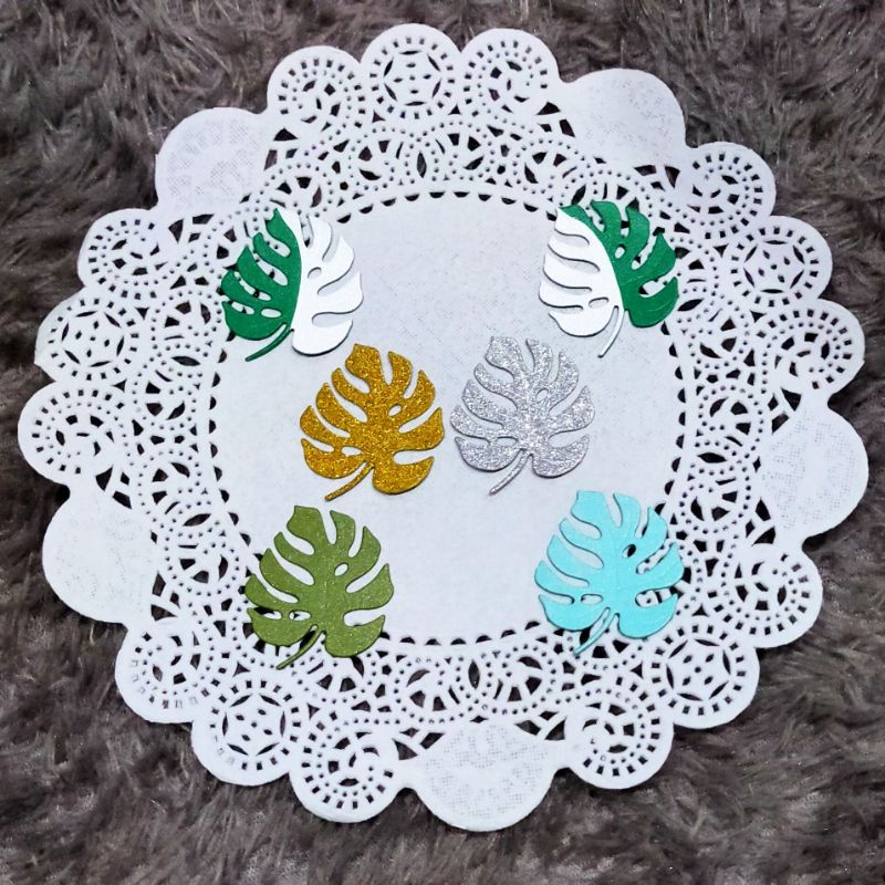 

4pcs Daun Janda Bolong Paper Flower / Scrapbook / Mahar / Journal / Craft
