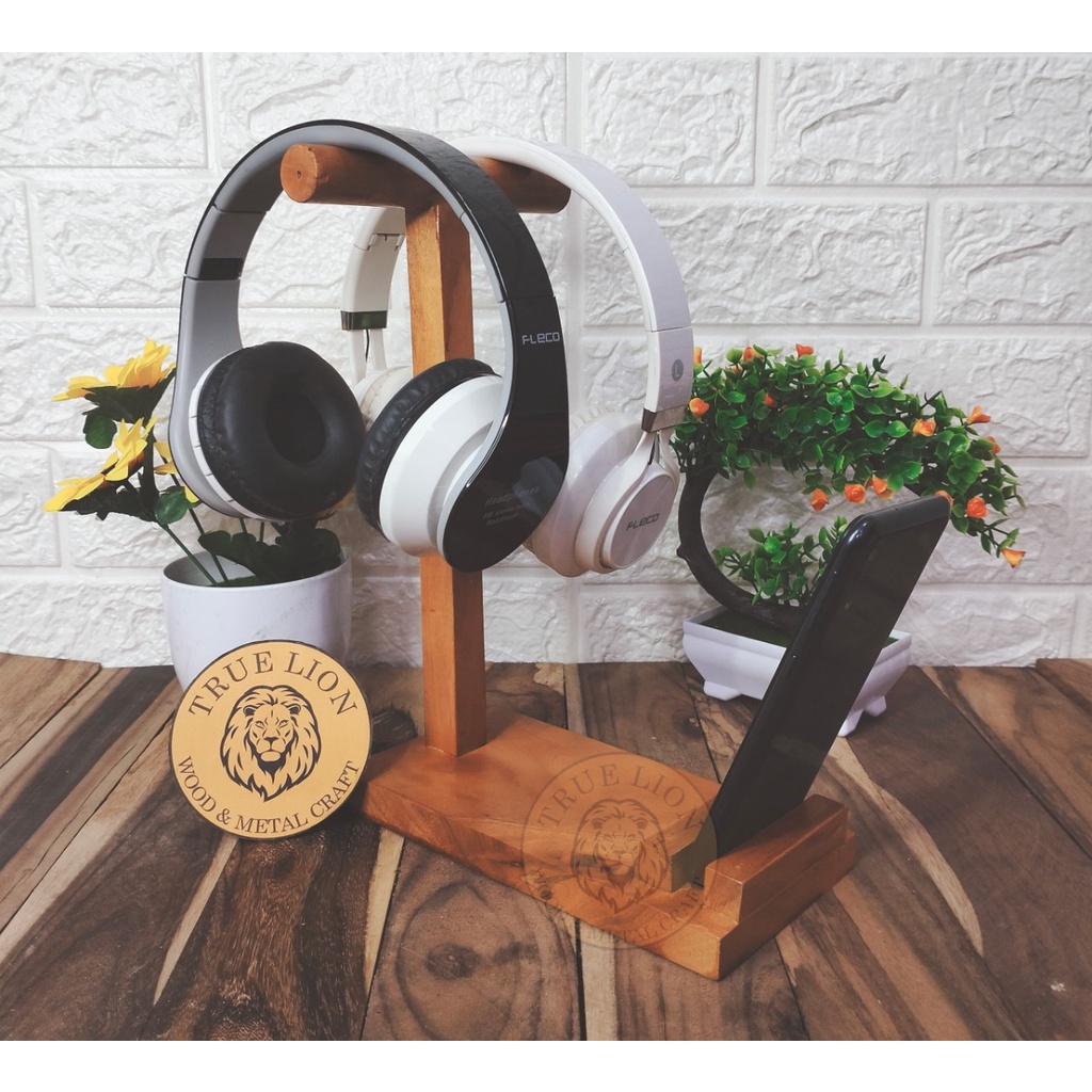 Stand Headphone / Stand Headphone Kayu / Stand Headphone Gaming