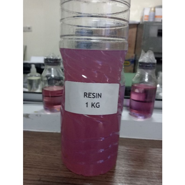 resin merah  1 kg me / resin butek / lem resin / lem fiber /   resin pink fiberglass resin