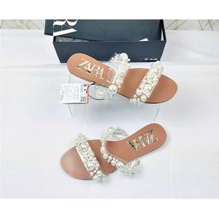 ZR Pearl Flat Double Strap Sandal 0205