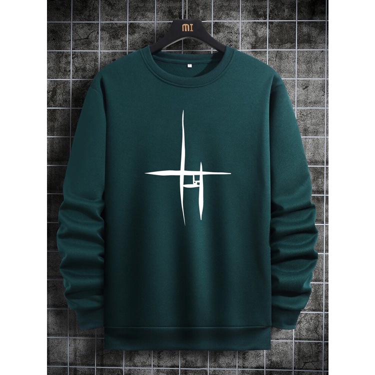 HELI Sweater Crewneck Print DTF II HELI Sweatshirt Basic II Sz M - XL Anak &amp; Dewasa ( Pria &amp; Wanita )