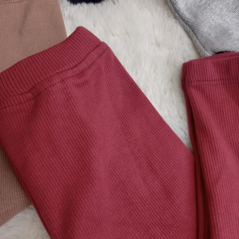 (S) CELANA LEGING RIB 0-1 Tahun Celana Leging Anak Polos