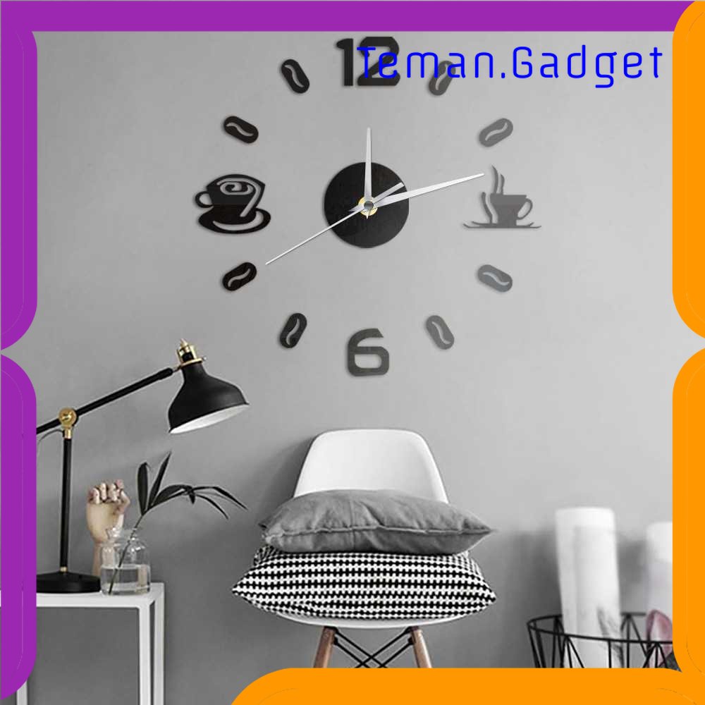 TG-PJM Taffware Jam Dinding DIY Giant Wall Clock 40-70cm Coffee Bell - DIY-12